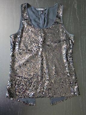 Express Black Sequin Camisole